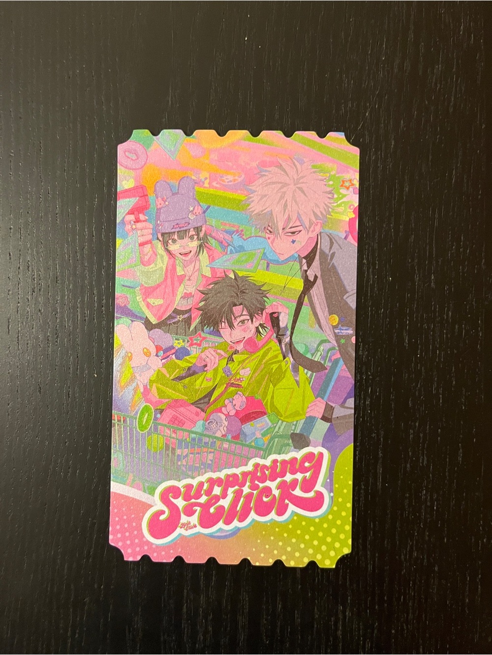 Link Click Anime Surprising Click Song Lyric Ticket Card Collector Item